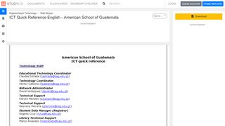 
                            8. ICT Quick Reference English - American School of Guatemala