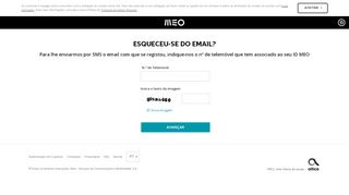 
                            9. ID MEO | Esqueceu-se do email? | Área de Cliente MEO