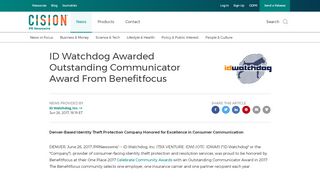 
                            7. ID Watchdog Awarded Outstanding Communicator Award ...
