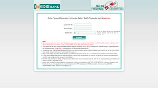 
                            2. IDBI Bank Ltd. - IDBI net Banking - IDBI Bank