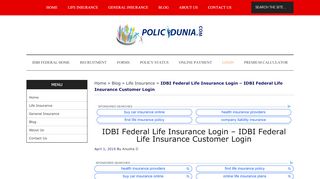 
                            6. IDBI Federal Life Insurance Login | New User Registration