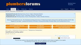 
                            7. Ideal4finance funding option | PlumbersForums.net