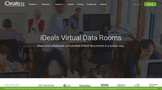 
                            1. iDeals™ Virtual Data Rooms | Secure Data Room …