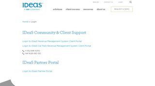 
                            5. IDeaS Community & Client System Login