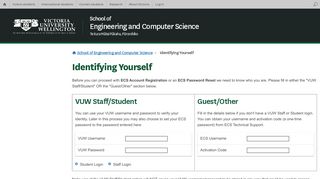 
                            6. Identifying Yourself | ECS | Victoria University of Wellington