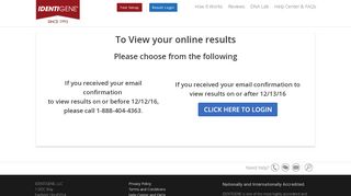 
                            2. IDENTIGENE DNATesting.com Paternity Test Results | Login ...