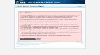 
                            4. Identity & Access Management System - CMS Warning