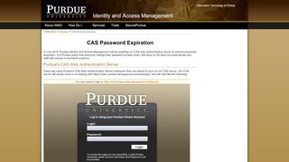 
                            1. Identity and Access Management: CAS Password ... - Purdue University