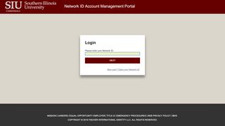 
                            7. Identity Self-Service Login - netid.siu.edu