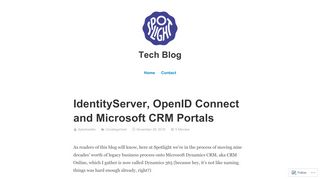 
                            4. IdentityServer, OpenID Connect and Microsoft CRM Portals – Tech Blog
