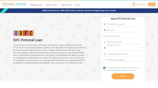 
                            7. IDFC Bank Personal Loan, Interest Rate and EMI Calculator