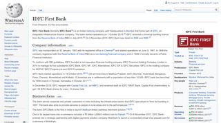 
                            4. IDFC First Bank - Wikipedia