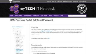 
                            7. IDMe Password Portal: Self-Reset Password