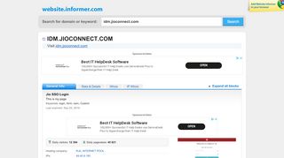 
                            4. idm.jioconnect.com at WI. Jio SSO Login - Website Informer