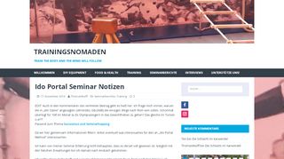 
                            2. Ido Portal Seminar Notizen – Trainingsnomaden