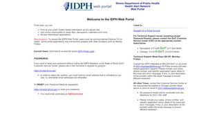 
                            1. IDPH Web Portal