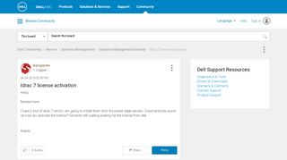 
                            2. Idrac 7 license activation - Dell Community