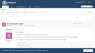 
                            6. IE Automate Login - AutoIt General Help and Support - AutoIt Forums