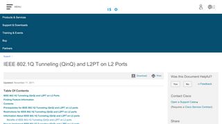 
                            4. IEEE 802.1Q Tunneling (QinQ) and L2PT on L2 Ports - Cisco