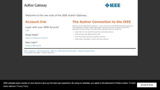 
                            8. IEEE Author Gateway: Login