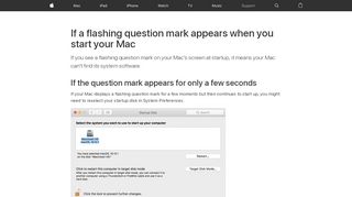 
                            9. If a flashing question mark appears when you start your ...