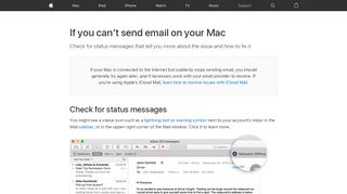 
                            6. If you can’t send or receive email on your Mac - Apple Support