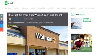 
                            1. If you get this email from Walmart, don't click the link ...