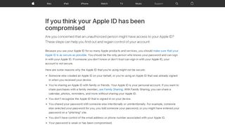 
                            4. If you think your Apple ID has been compromised - Apple ...