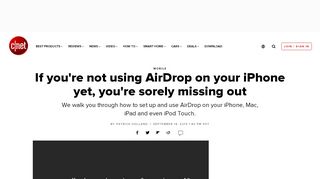 
                            7. If you're not using AirDrop on your iPhone yet, you're sorely missing ...