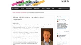 
                            6. IG WBS | Aargauer Kantonsbibliothek: …