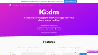 
                            7. IG:dm - Instagram Direct Messages on Desktop