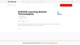 
                            9. IGNITOR Learning (Edutor Technologies) - Tech in Asia