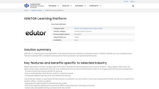 
                            1. IGNITOR Learning Platform | SEAP