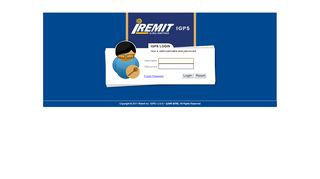 
                            5. IGPS Login (LIVE SITE) - iRemit - Global Remittance