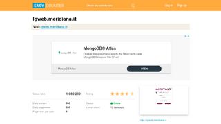 
                            8. Igweb.meridiana.it: Air Italy - Easy Counter: Count …