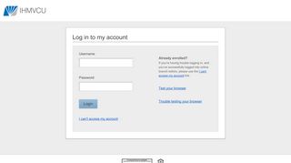 
                            8. IH Mississippi Valley Credit Union | Login