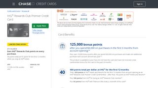 
                            6. IHG Credit Card | Chase.com