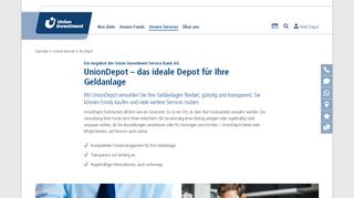 
                            2. Ihr Depot | Union Investment