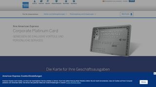 
                            5. Ihre Corporate Platinum Card - American Express Global ...