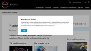 
                            6. Ihre Karriere bei Covestro Deutschland - Stellengebote