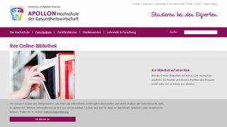 
                            2. Ihre Online-Bibliothek - APOLLON Hochschule