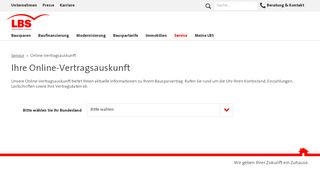
                            8. Ihre Online-Vertragsauskunft bei der LBS