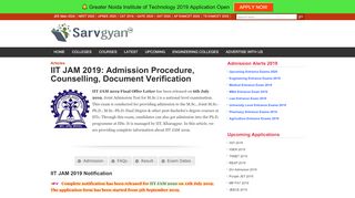 
                            1. IIT JAM 2019: Admission Procedure, Counselling, Document ...