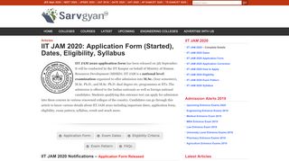 
                            9. IIT JAM 2020: Application, Important Dates, Eligibility ...