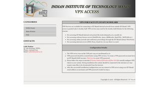 
                            6. IIT Mandi|VPN Access