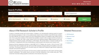 
                            3. IITM - Research Scholars