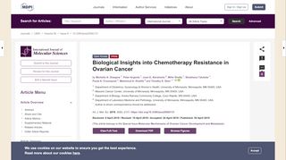
                            4. IJMS | Free Full-Text | Biological Insights into Chemotherapy ...