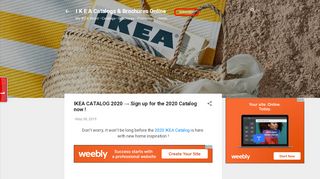 
                            8. IKEA CATALOG 2020 → Sign up for the 2020 Catalog now