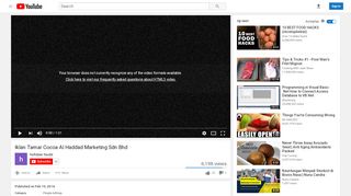 
                            2. Iklan Tamar Cocoa Al Haddad Marketing Sdn Bhd - YouTube