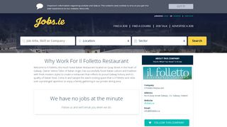 
                            5. Il Folletto Restaurant Careers, Il Folletto ... - Jobs.ie